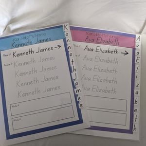 Personalized my name reusable worksheet